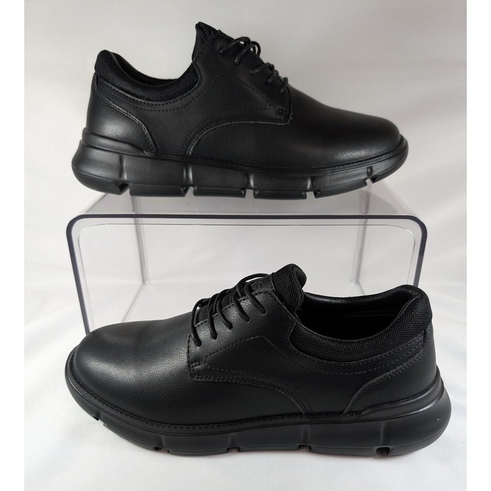 XPACS Mens Oxford Dress Shoes Black Comfort Walking Shoes Orthopedic Size 10 NEW
